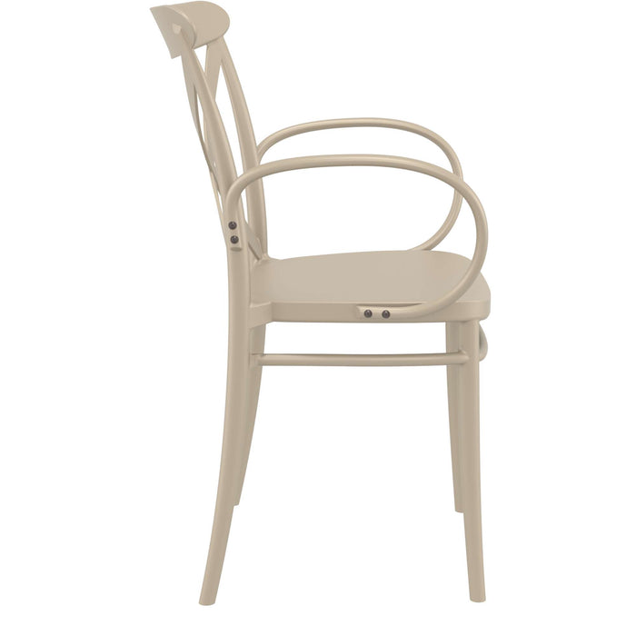 Siesta Cross XL Arm Chair - Taupe