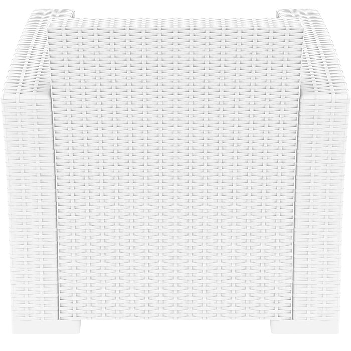 Siesta Monaco Lounge Arm Chair - White with cushion