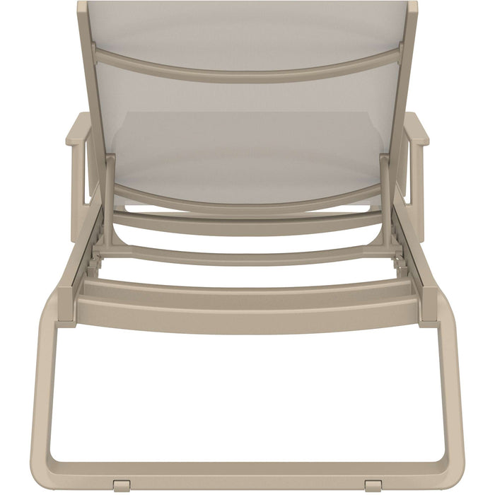 Siesta Tropic  Sun Lounger - Arm Set Taupe