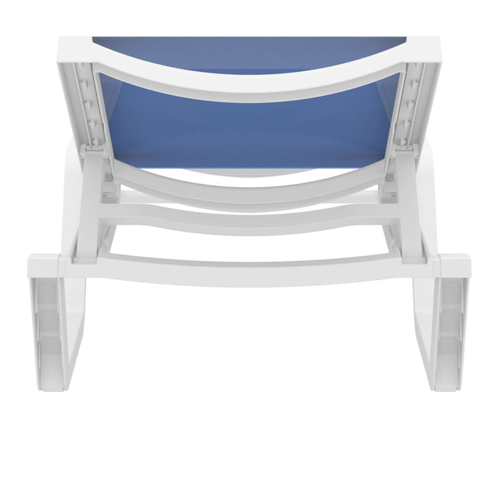 Siesta Rio Sun Lounger — White/Blue