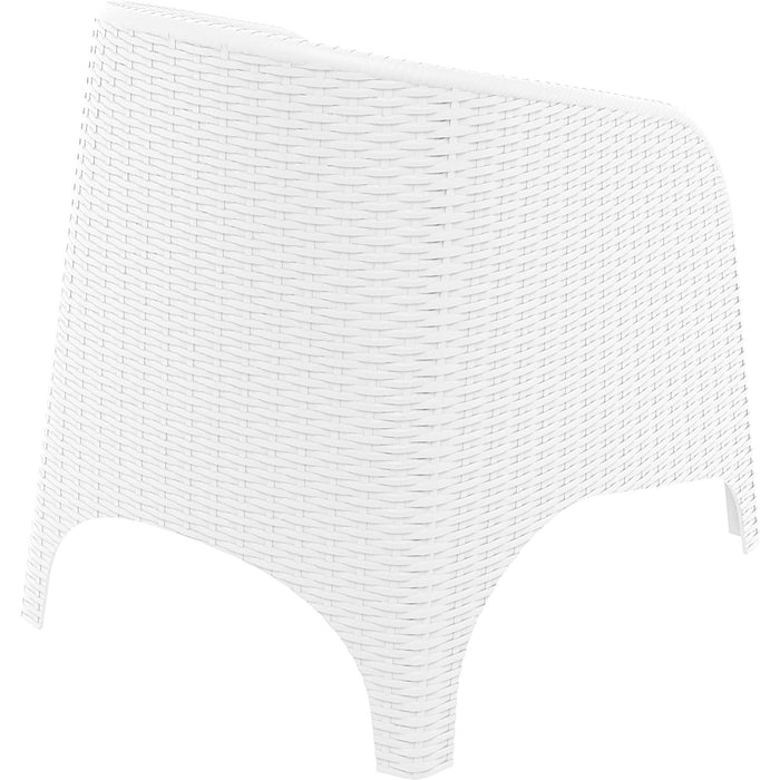 Siesta Aruba Arm Chair - White with Beige Cushion