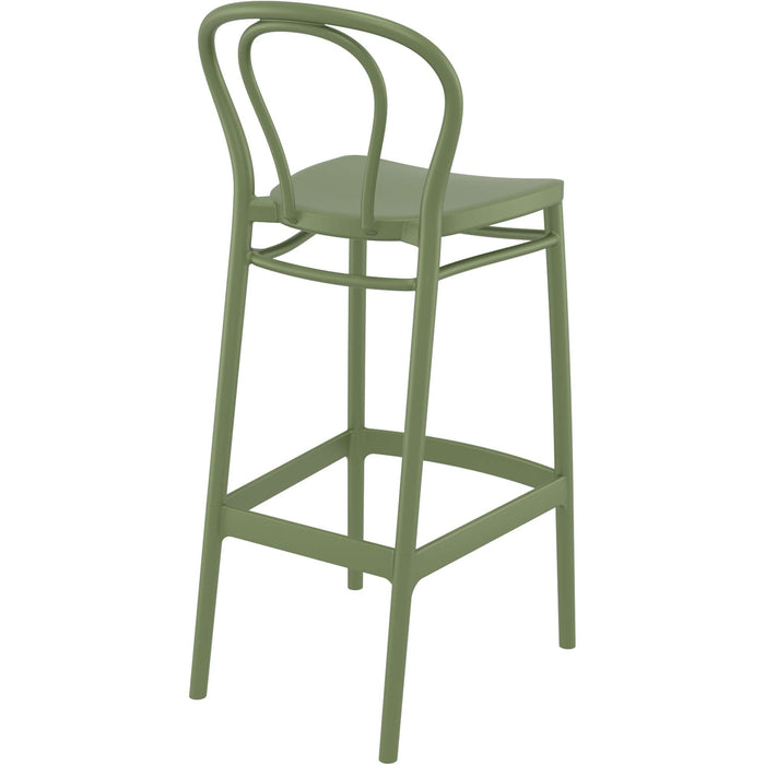 Siesta Victor Bar Stool 75cm (Dry Bar Height) - Olive Green