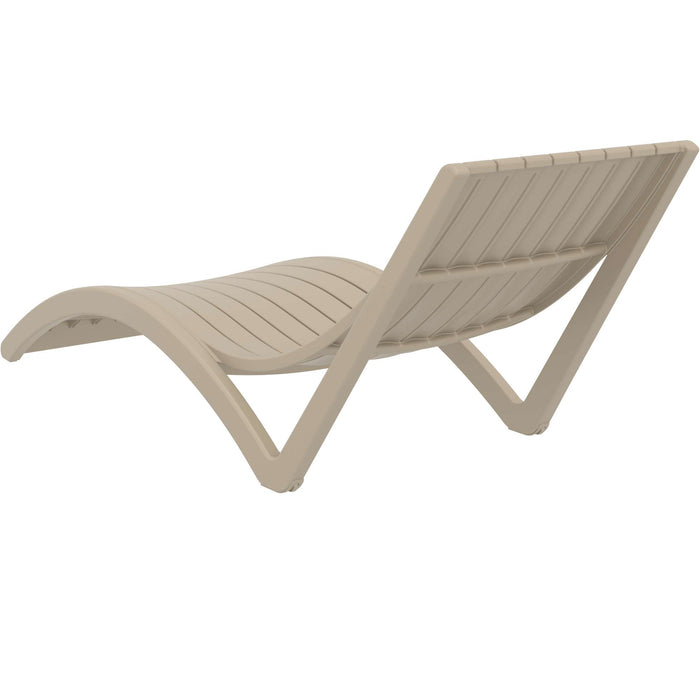 Siesta Slim Sun Lounger - Taupe