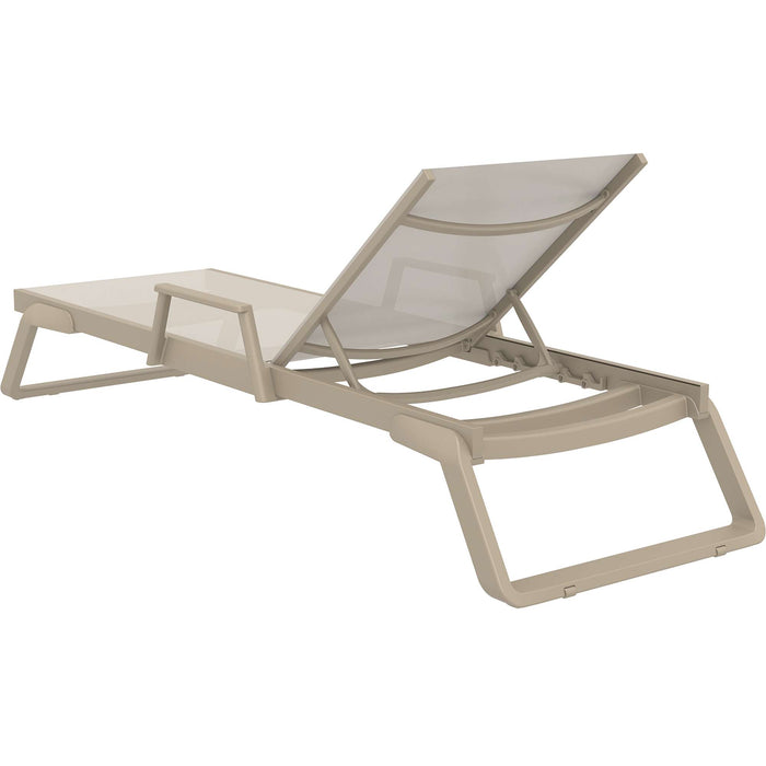 Siesta Tropic  Sun Lounger - Arm Set Taupe
