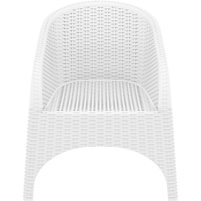 Siesta Aruba Arm Chair - White with Beige Cushion