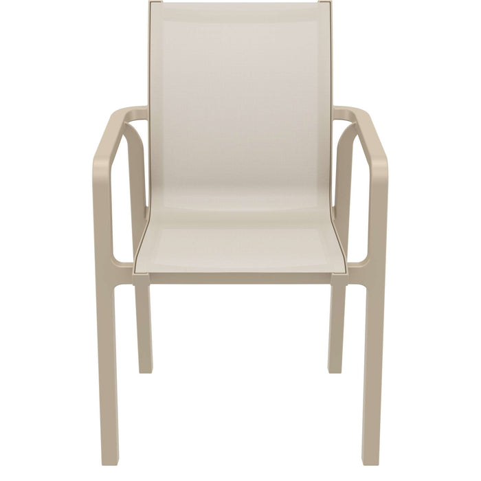 Siesta Pacific Arm Chair - Taupe/Taupe