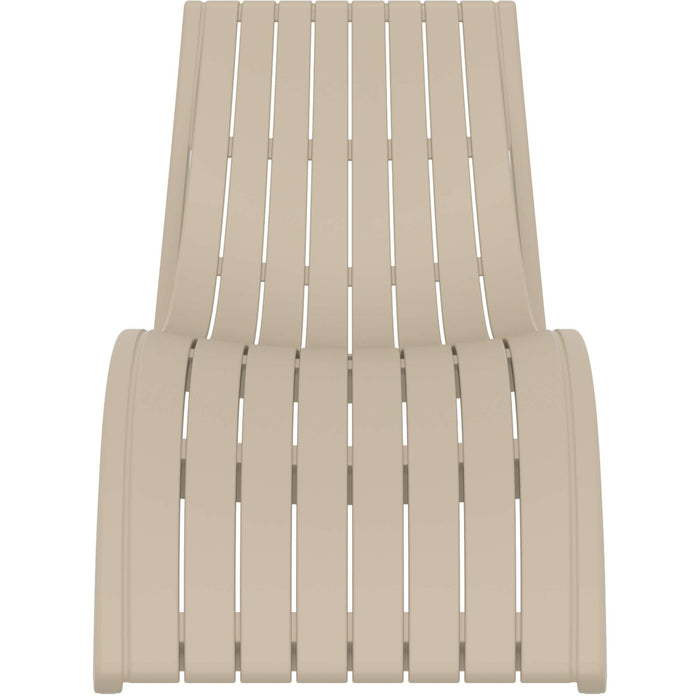 Siesta Slim Sun Lounger - Taupe