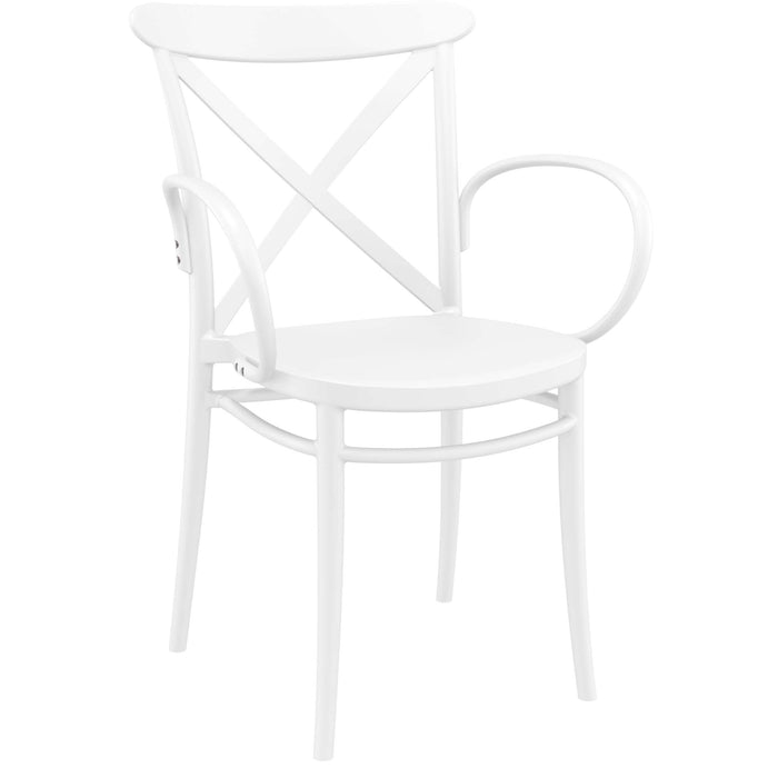 Siesta Cross XL Arm Chair - White