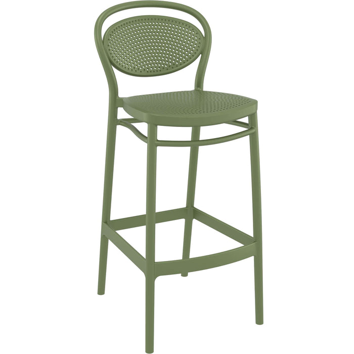 Siesta Marcel Bar Stool 75cm (Dry Bar Height) - Olive Green