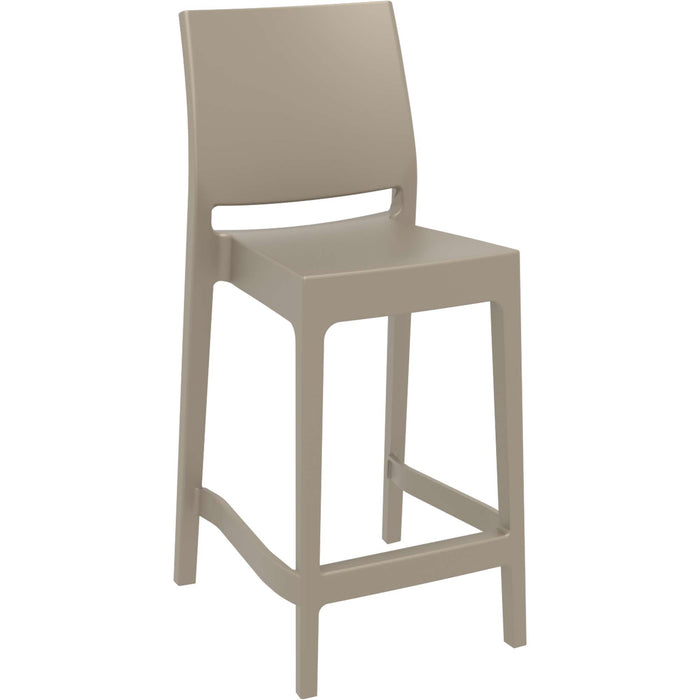Siesta Maya Bar Stool  65cm (Counter Height) - Taupe