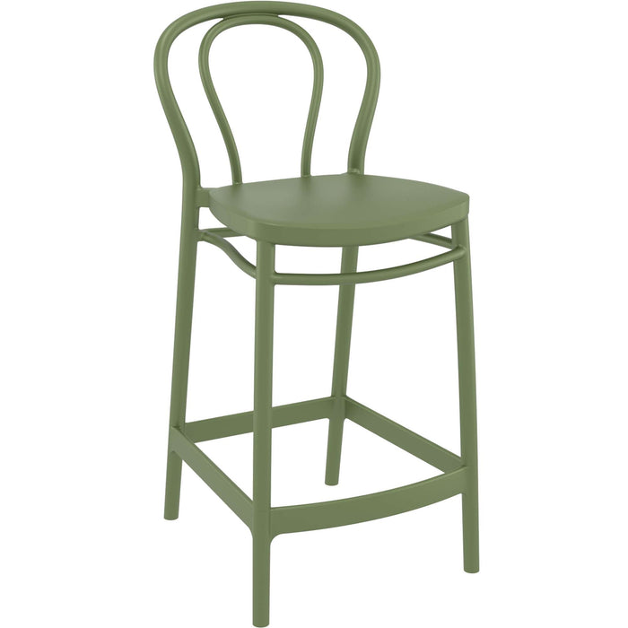 Siesta Victor Bar Stool 65cm (Counter Height) - Olive Green