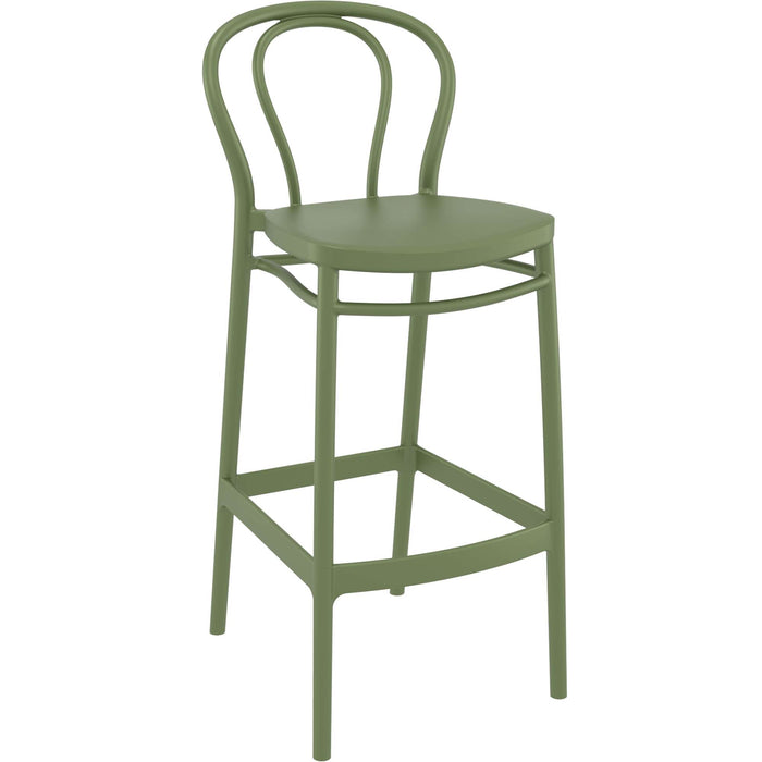 Siesta Victor Bar Stool 75cm (Dry Bar Height) - Olive Green