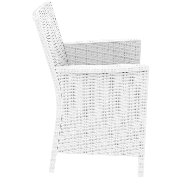 Siesta California Arm Chair - White with Beige Cushion