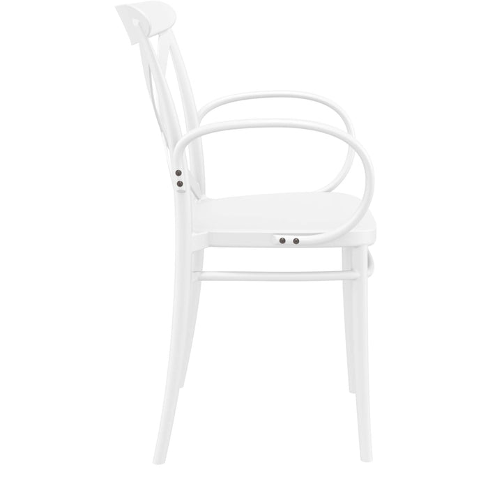 Siesta Cross XL Arm Chair - White
