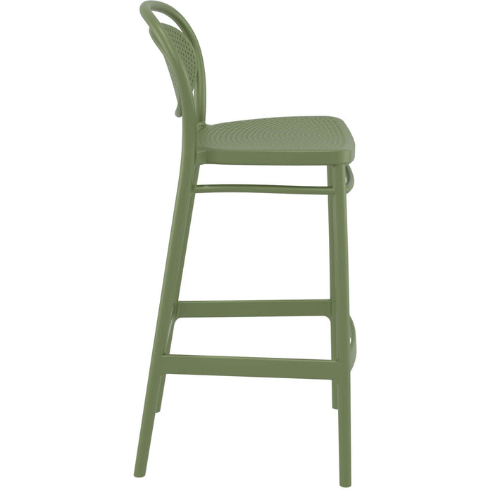 Siesta Marcel Bar Stool 75cm (Dry Bar Height) - Olive Green
