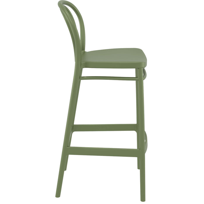 Siesta Victor Bar Stool 75cm (Dry Bar Height) - Olive Green