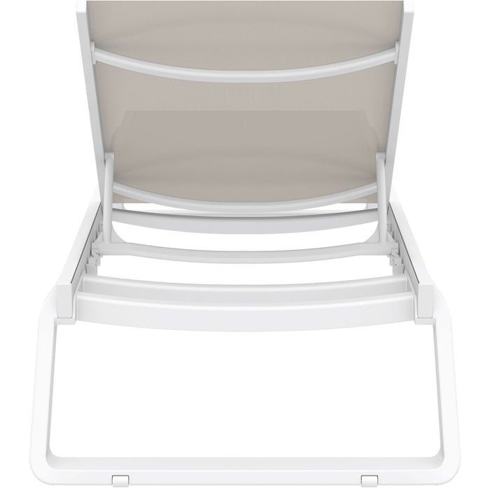 Siesta Tropic Sun Lounger Taupe & White