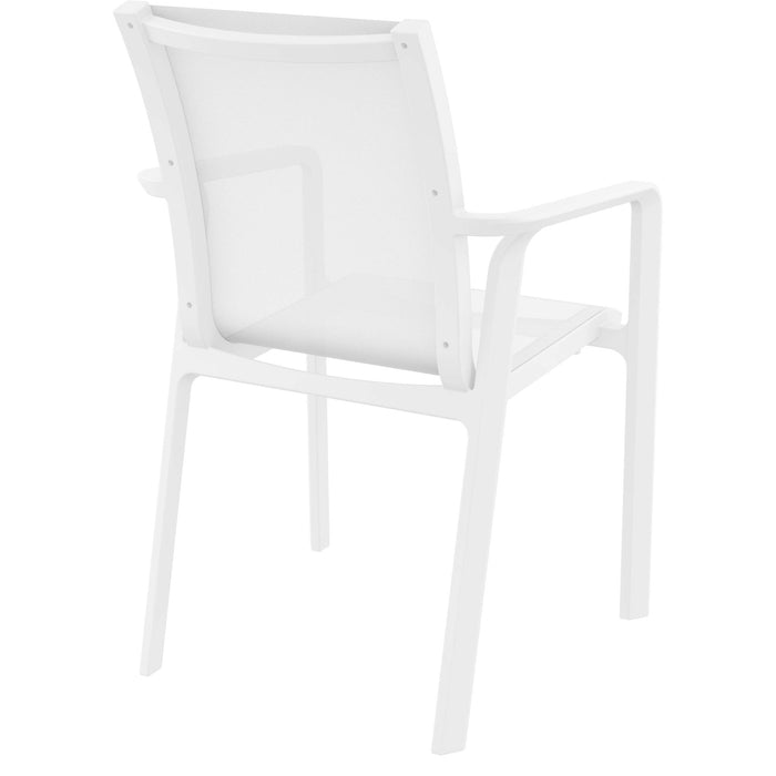 Siesta Pacific Arm Chair - White/White