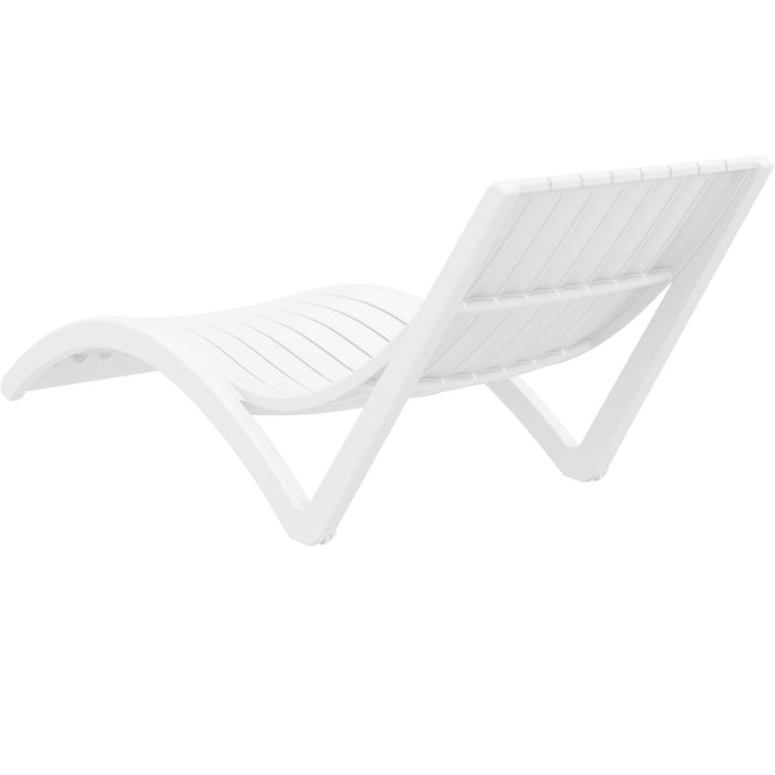 Siesta Slim Sun Lounger - White