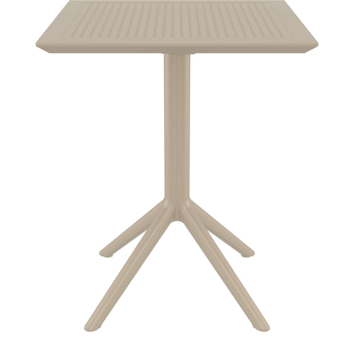 Siesta Sky Folding Table 60 Square - Taupe