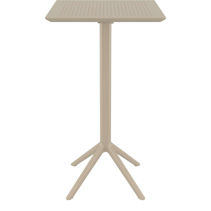 Siesta Sky Folding BAR Table 60 Square - Taupe