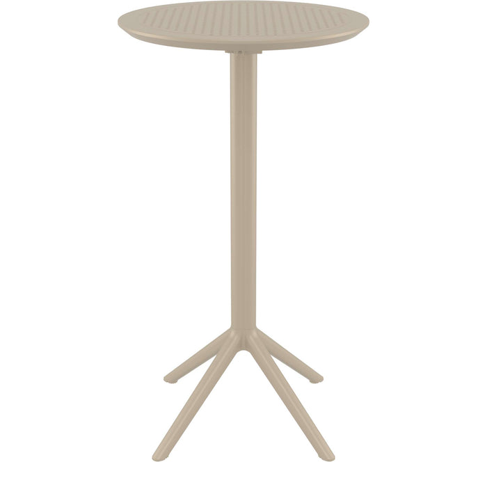 Siesta Sky Folding BAR Table 60 Round - Taupe