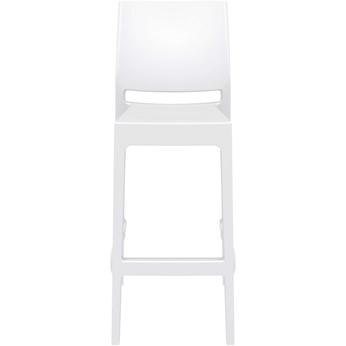 Siesta Maya Bar Stool 75cm (Dry Bar Height) (Dry Bar Height) - White