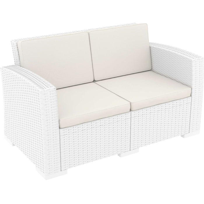 Siesta Monaco Lounge Sofa - White with cushion
