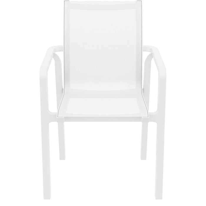 Siesta Pacific Arm Chair - White/White