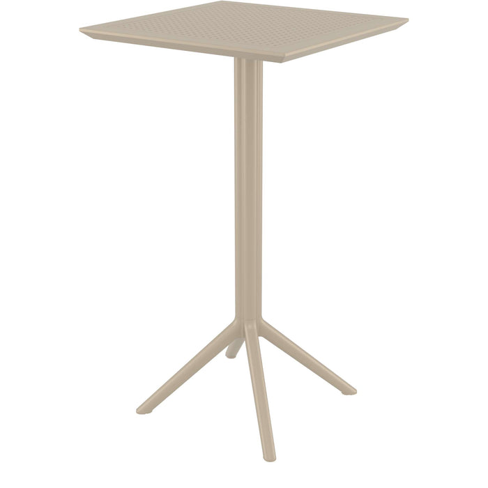 Siesta Sky Folding BAR Table 60 Square - Taupe