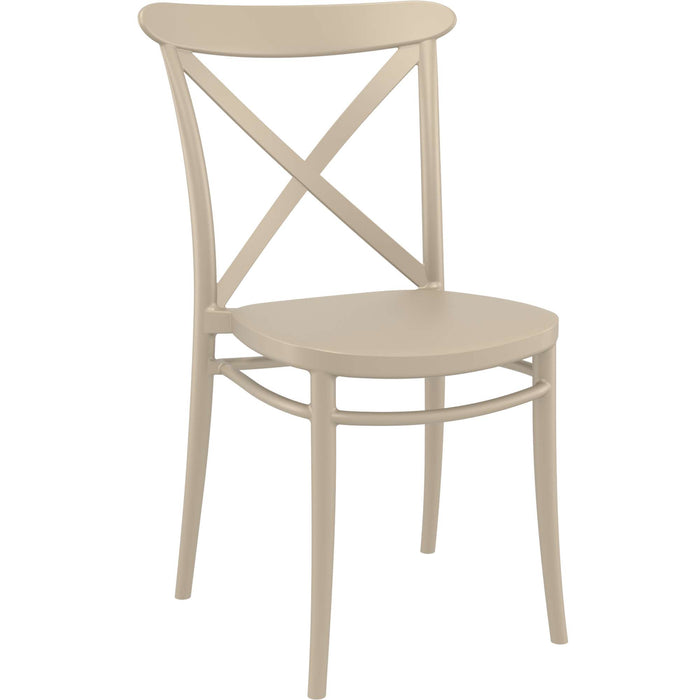 Siesta Cross Chair - Taupe