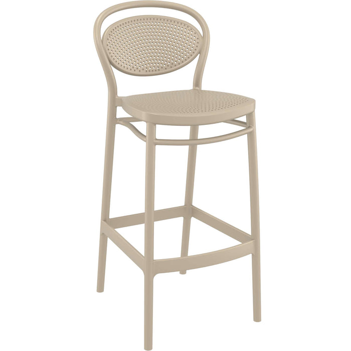 Siesta Marcel Bar Stool 75cm (Dry Bar Height) - Taupe