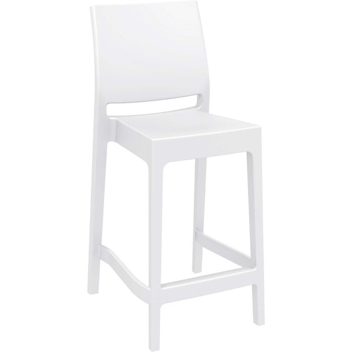 Siesta Maya Bar Stool  65cm (Counter Height) - White