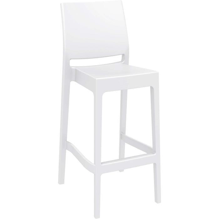 Siesta Maya Bar Stool 75cm (Dry Bar Height) (Dry Bar Height) - White