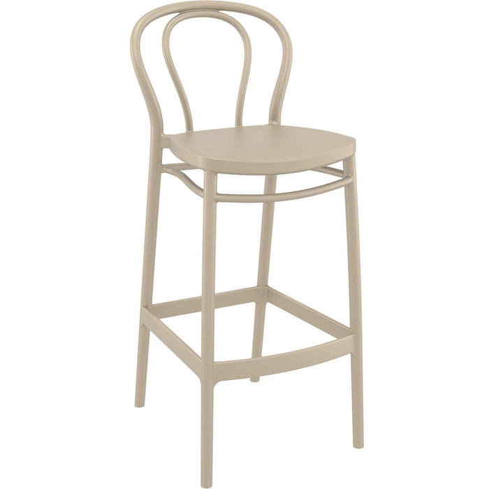 Siesta Victor Bar Stool 75cm (Dry Bar Height) - Taupe