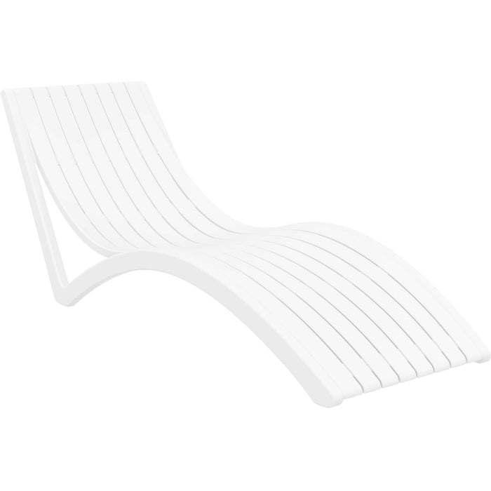 Siesta Slim Sun Lounger - White