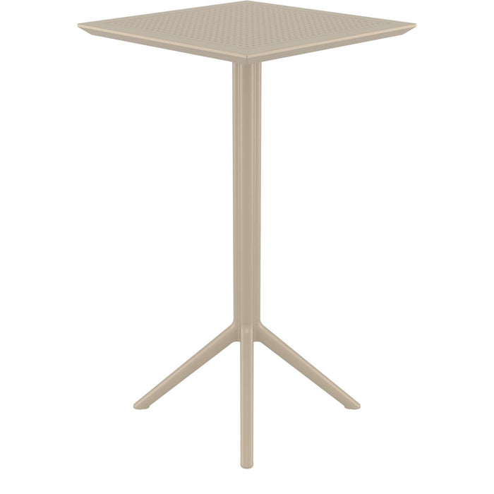 Siesta Sky Folding BAR Table 60 Square - Taupe