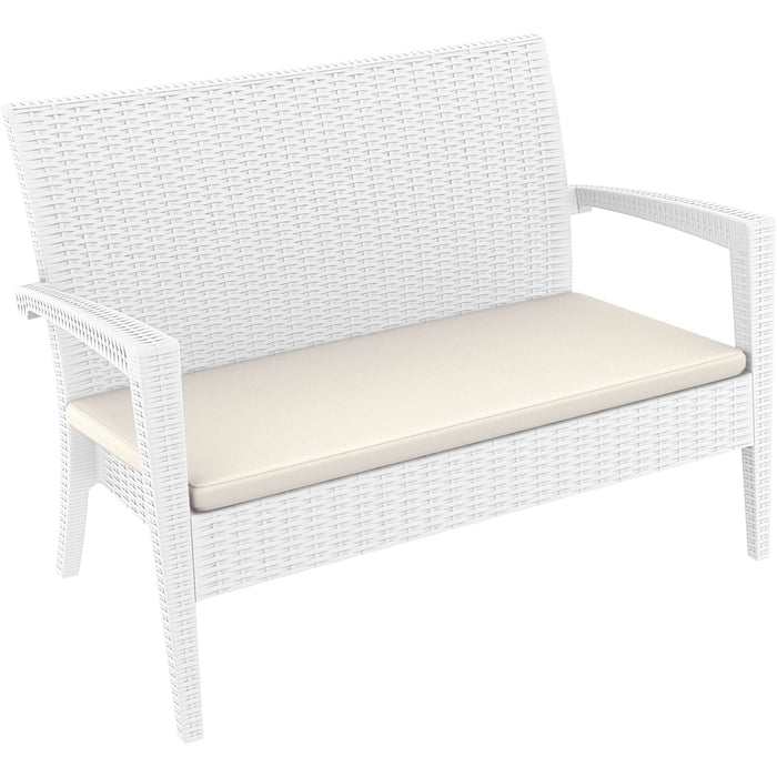 Siesta Miami (Tequila) Lounge Sofa - White with Cushion