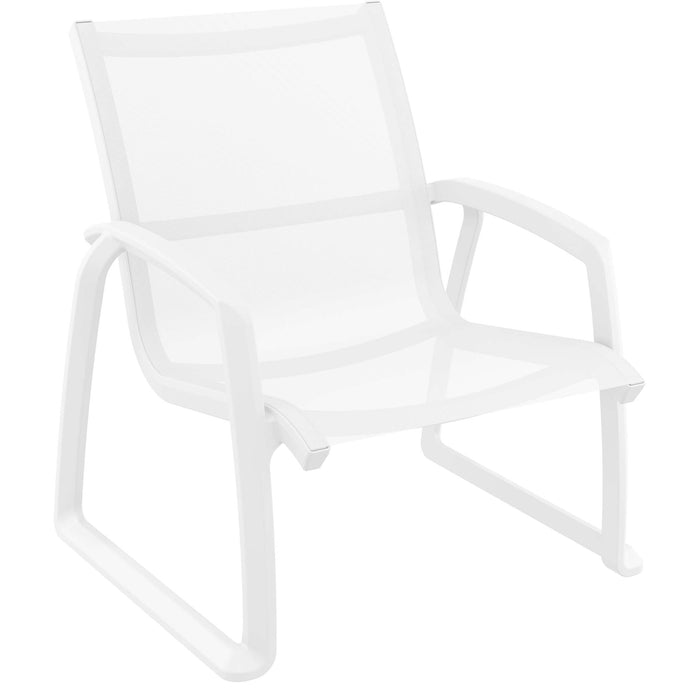 Siesta Pacific Lounge Arm Chair - White