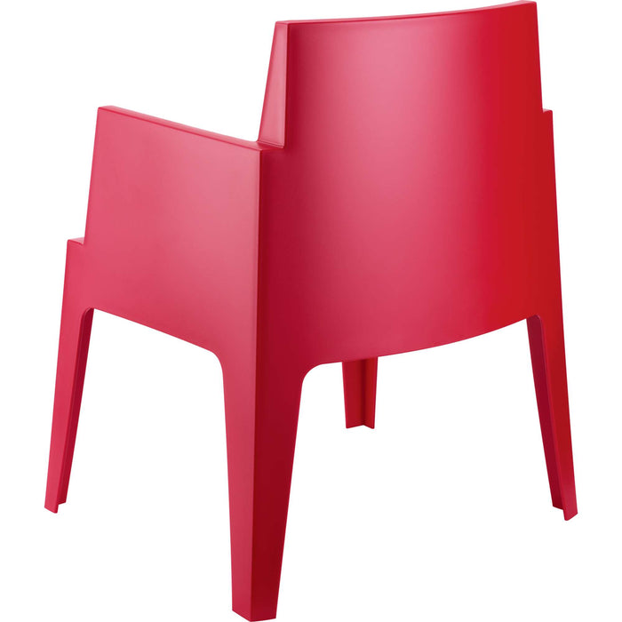 Siesta Box Arm Chair - Red
