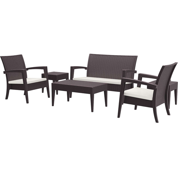 Siesta Miami (Tequila) Lounge Set - Chocolate with cushions