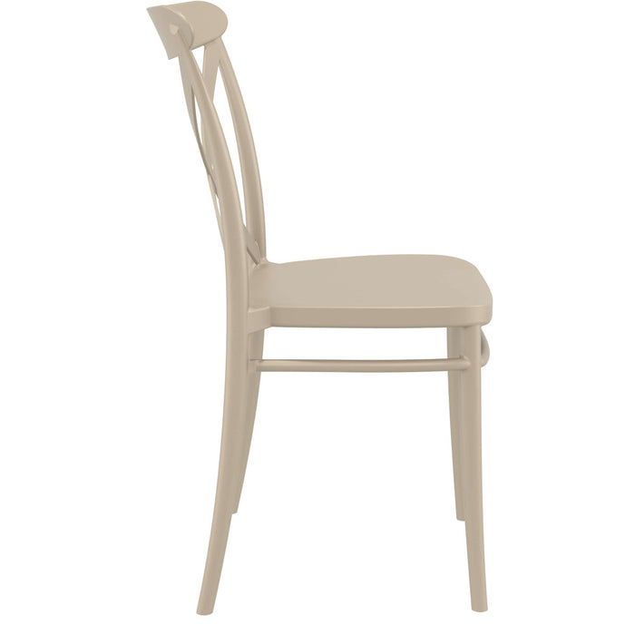 Siesta Cross Chair - Taupe