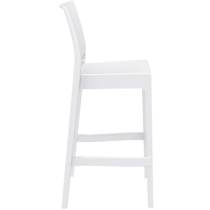 Siesta Maya Bar Stool 75cm (Dry Bar Height) (Dry Bar Height) - White