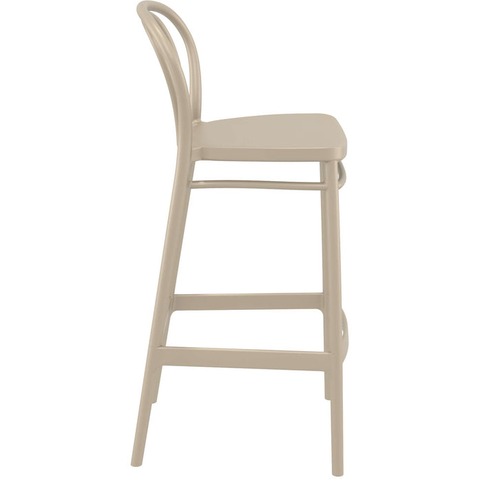 Siesta Victor Bar Stool 75cm (Dry Bar Height) - Taupe