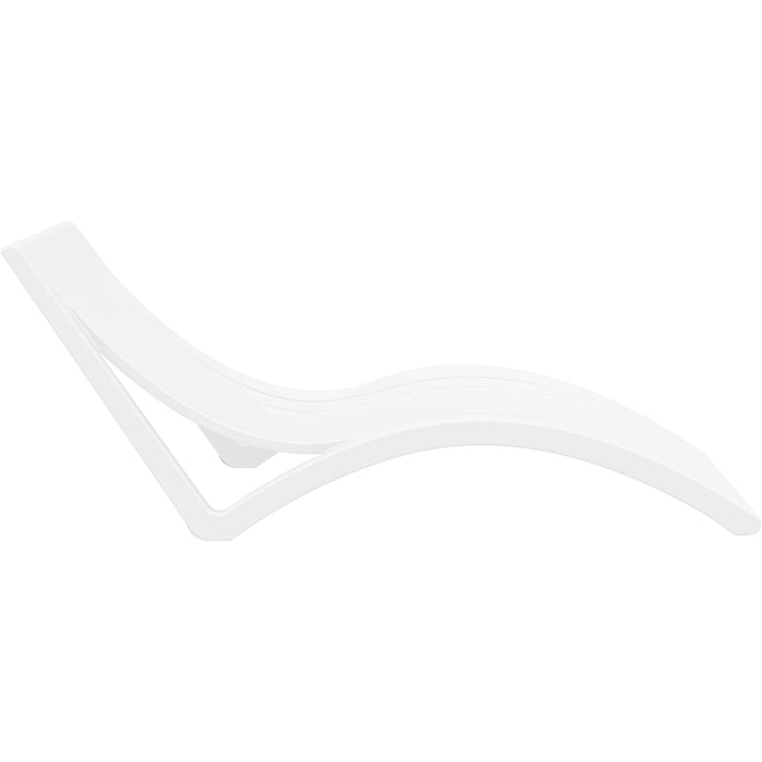 Siesta Slim Sun Lounger - White