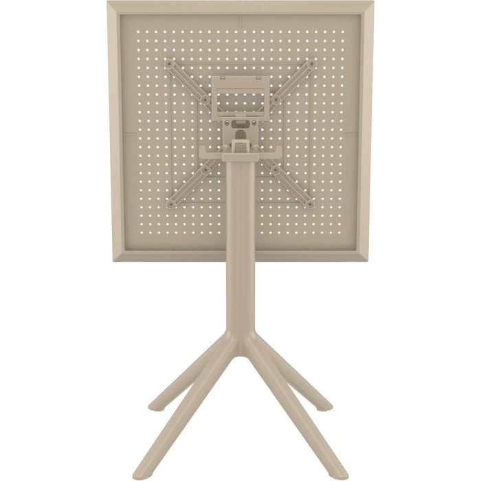 Siesta Sky Folding Table 60 Square - Taupe