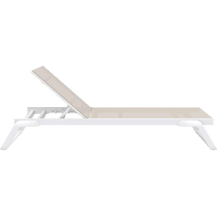 Siesta Tropic Sun Lounger Taupe & White