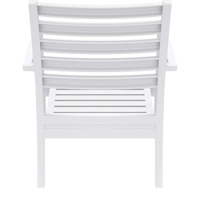 Siesta Artemis XL Arm Chair - White with White Seat Cushion
