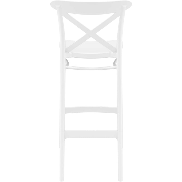 Siesta Cross Bar Stool 75cm (Dry Bar Height) - White