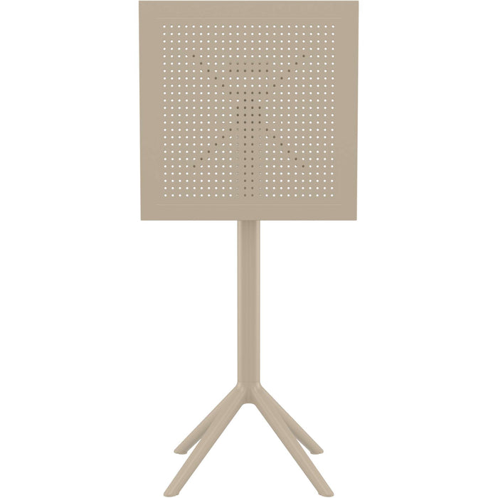 Siesta Sky Folding BAR Table 60 Square - Taupe